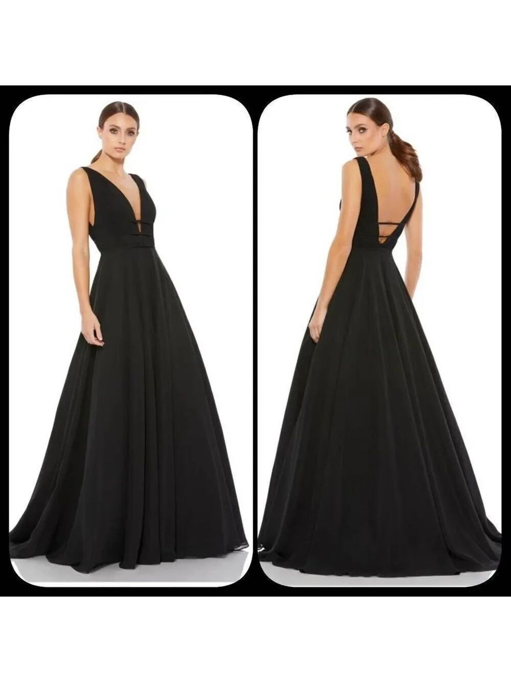 Ieena for Mac Duggal CHIFFON A-LINE BALLGOWN